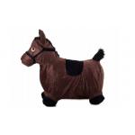 Pripučiamas guminis šokinėjimo arkliukas- Tamsiai rudas